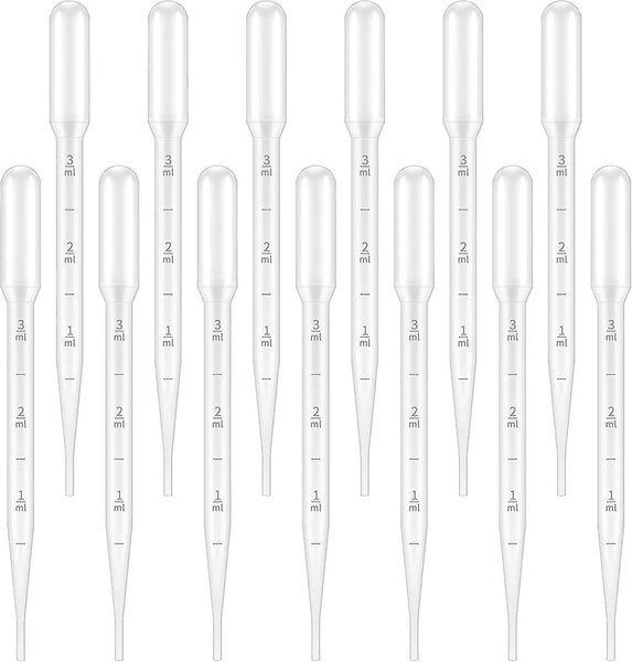 100 Pieces 3ml Pasteur Pipette Disposable Pipette For Laboratory Pipettes