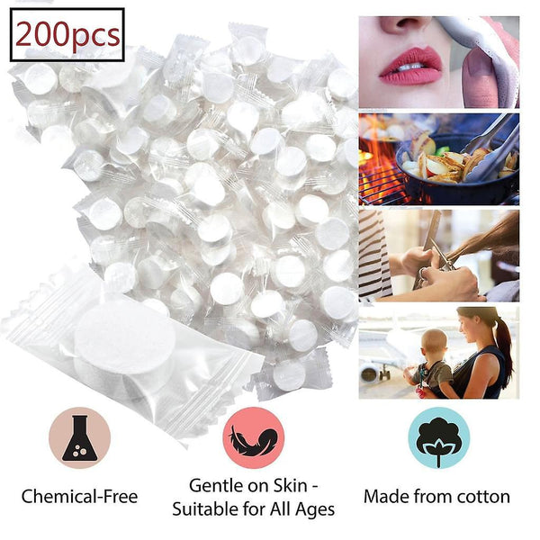 200 Pieces Compressed Towel Disposable Drying Towels In The Form Of Tablets Space-saving Pressed Towel Towel Pills Mini Magic Towel For On The Go Vac Bath Towels & Washcloths