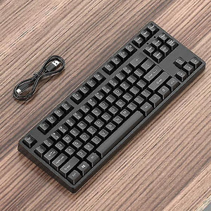 Remote controls lieve gaming mechanical keyboard 87 keys game blue red brown switch color backlit wired keyboard for