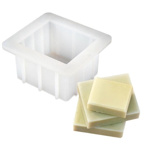 Cake pans molds silicone square soap mold white bake mould