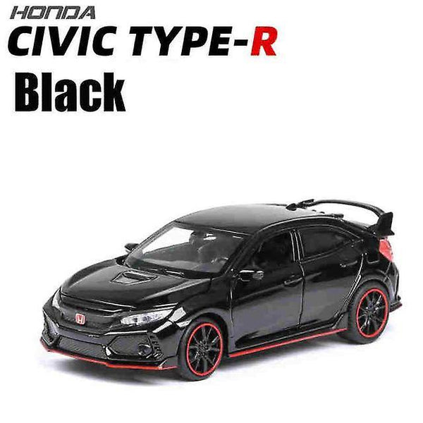 Toy Cars 1:32 HONDA CIVIC TYPE R Diecasts Car Model Black