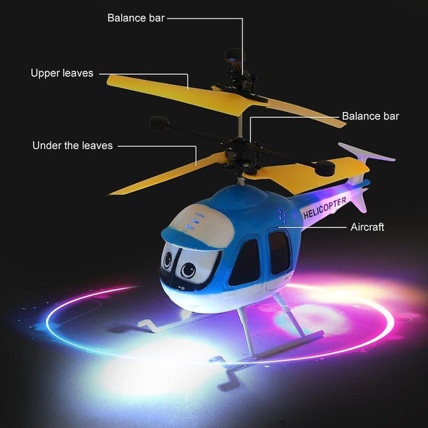 Robotic Toys Induction Flying Toys RC Helicopter Cartoon Remote Control Drone Kid Plane Toy