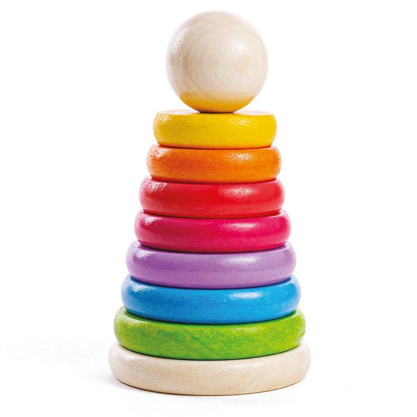 Sorting Stacking Toys My First Wooden Rainbow Stacker - Stacking Rings