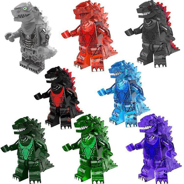 Action Toy Figures Godzilla Vs. King Kong Movie Building Block Minifigure Chimpanzee Small Particle