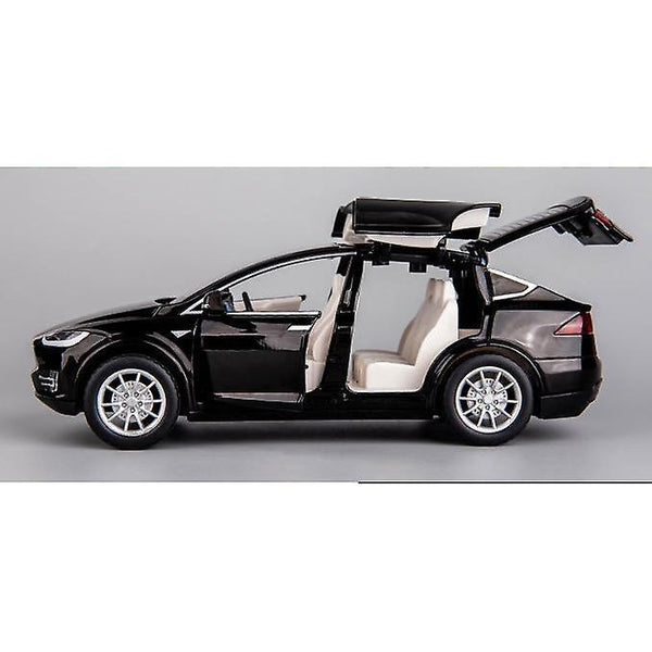 Toy Cars Wokex 1:24 Tesla Model X Alloy Car Model For Children Car Toys 1/24 Big Size Die Cast Car T