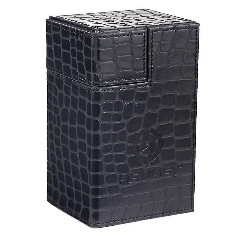 删除Card games double deck trading cards storage box for yugioh  pokemon cards tcg etc. Black