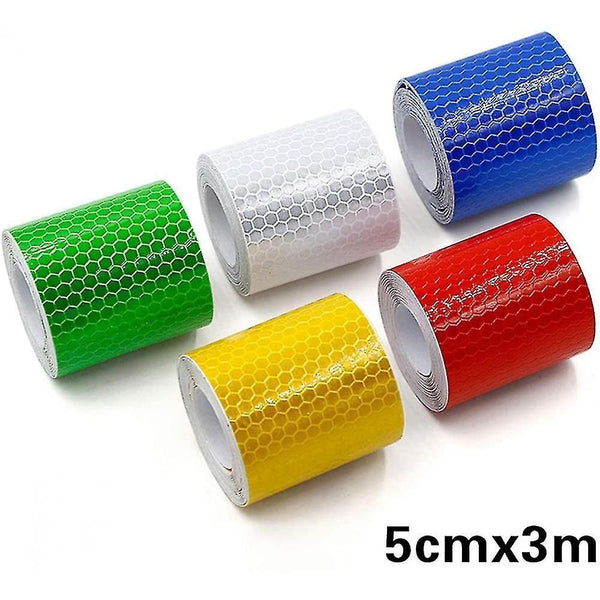 Bumper Stickers Vigilance Strip 5cm * 300cm Reflective Car Decoration Stickers Light Bar Lighting Ba