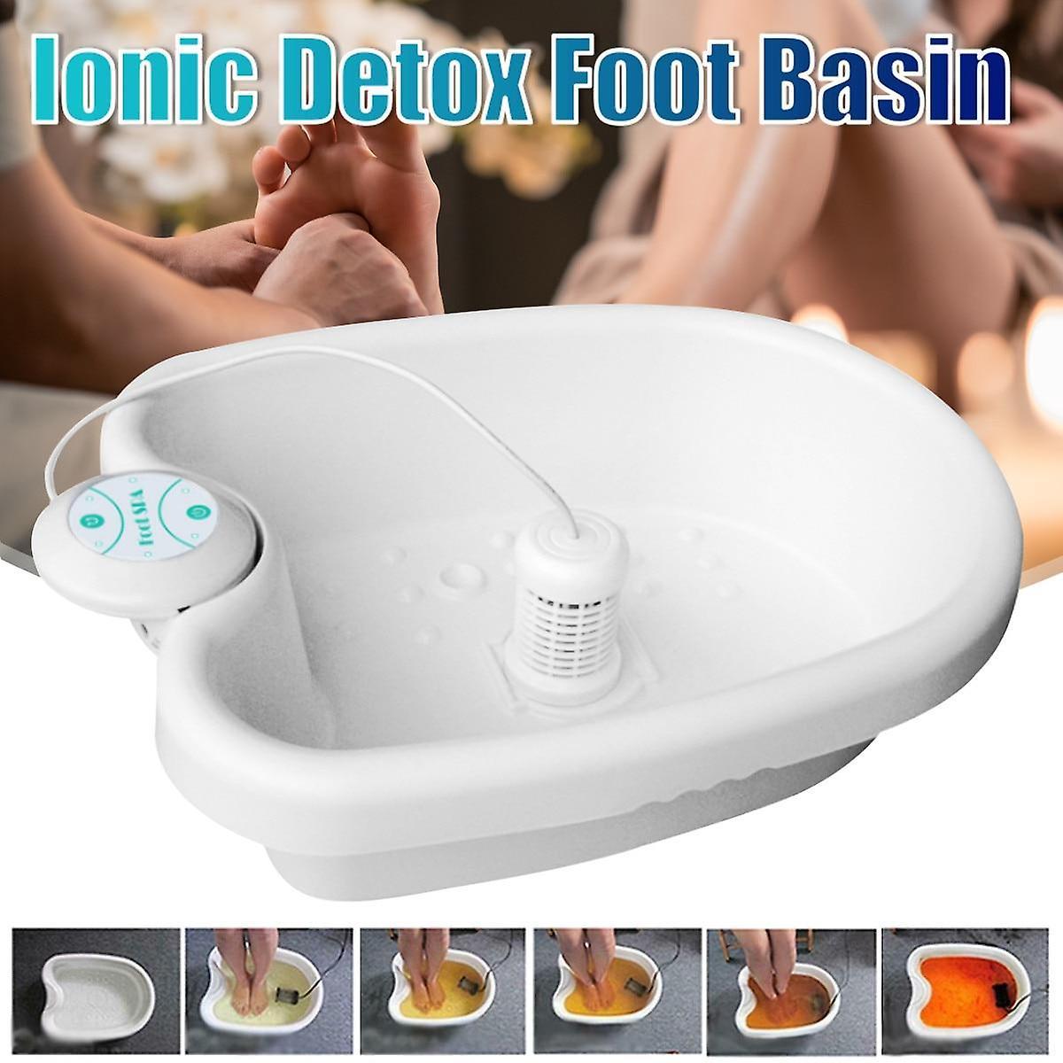 Foot Files Home Mini Detox Foot Spa Machine Cell Ionic Cleanse Device Ionic Detox Basin|Foot Care To