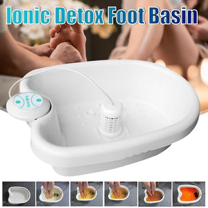 Foot Files Home Mini Detox Foot Spa Machine Cell Ionic Cleanse Device Ionic Detox Basin|Foot Care To