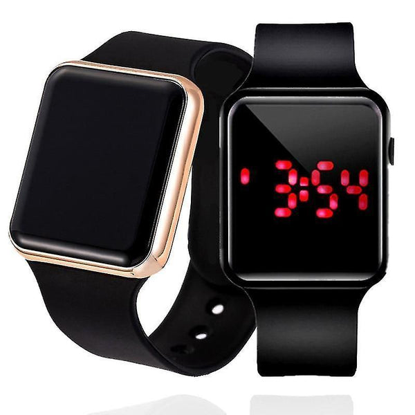 Watches led digital  silicone electronic wrist watch military/sport clock/women white rose gold