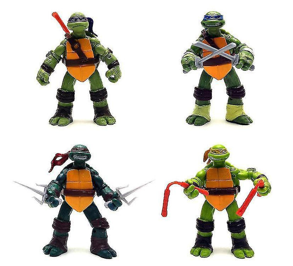 Action Toy Figures Ninja Turtles Set Of 4 Pcs Action Figure Ninja Turtles Toyset