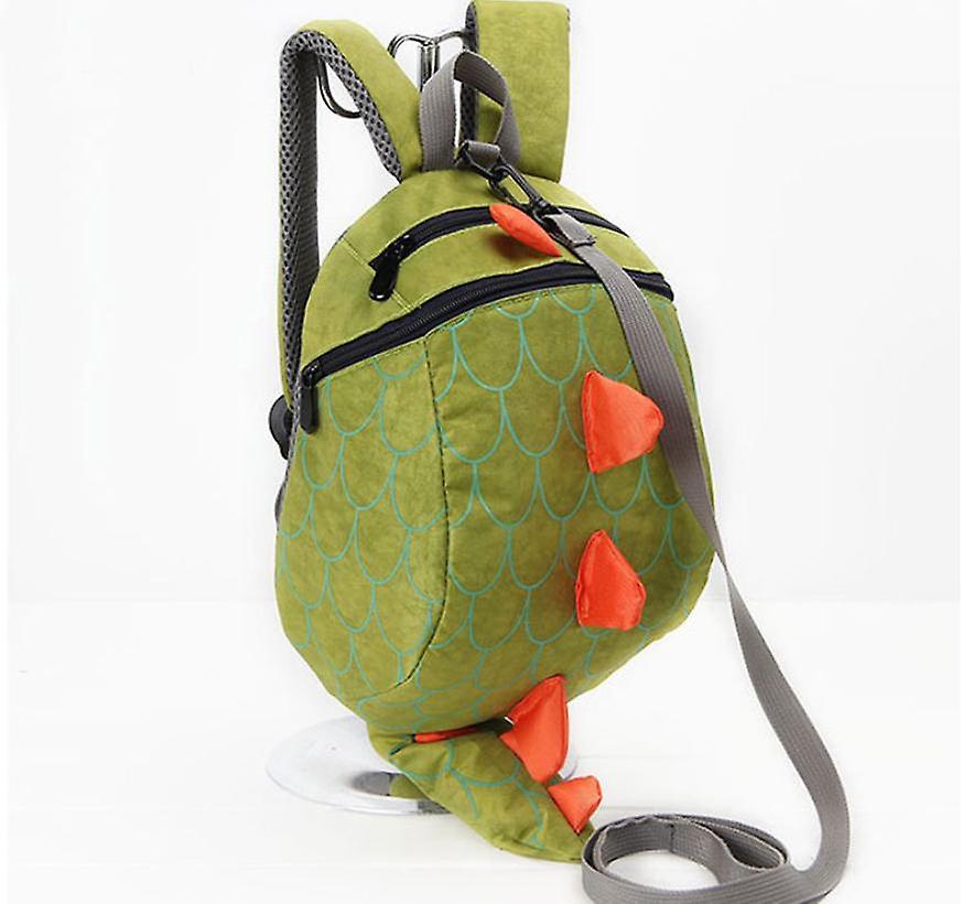 Baby safety harnesses leashes child toddler baby safety harness reins backpack anti lost dinosaur cartoon bags green