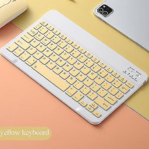 Remote controls rechargeable universal 10 inch wireless bluetooth keyboard mouse set for ipad iphone mac android