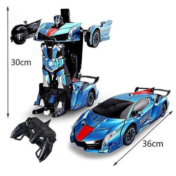 Robotic Toys 38 Cm rc car 2.4ghz induction transformation robot 1:12 deformation electric remote-con