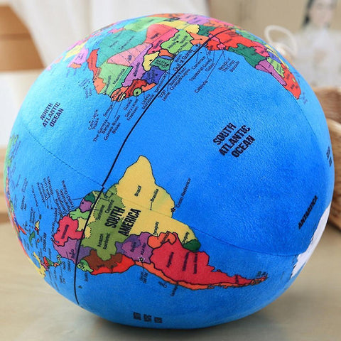 Stuffed Animals 24cm globe plush toys stuffed plush ball soft doll plush english terrestrial globe p