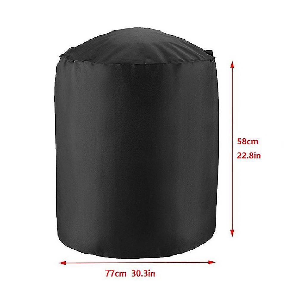 Outdoor furniture covers homemiyn outdoor bbq stove round covers anti-dust cover waterproof d77*58cm black