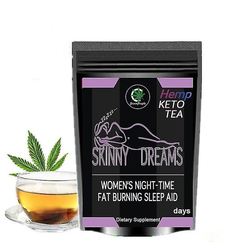 Tea infusions hemp keto detox slimming tea for weight loss and effective fat burning night tea