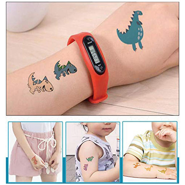 3d Girls Boys Temporary Tattoos For Kids Party Favor Birthday Decoration Tattoo Set Children Face Temporary Stickers Waterproof Arm Hand Diy Fake Tato Tattooing Inks