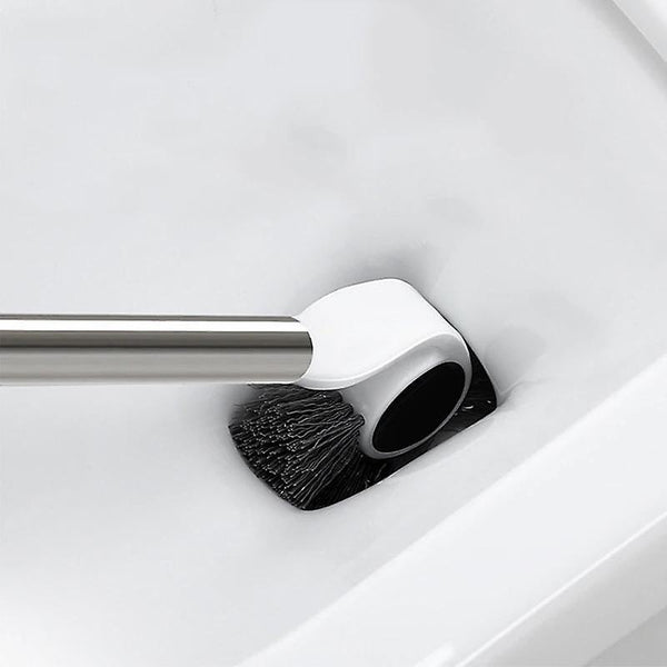 Toilet Brushes Holders Home Toilet Brush Cleaning Brush Stainless Steel Handle Holder Set|Toilet Bru