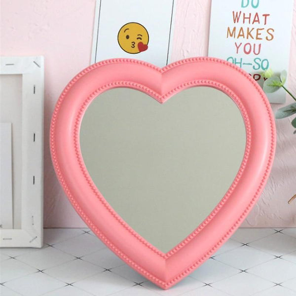 Face Mirrors INS Love Mirror Desktop Vanity Dual Wall Decoration Heart Shaped Mirror|Makeup Mirrors