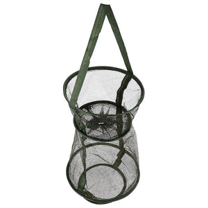 25X25CM Army Green Fishing Nets Fishing Net Folding Fish Shrimp Mesh Cage Fishing Trap Net For Fisherman