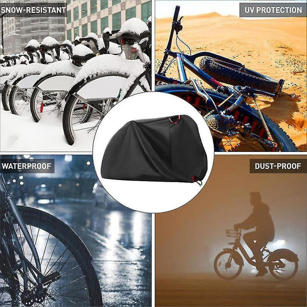 Outdoor Furniture Covers Bike Cover For 2 Bikes 190t Nylon Waterproof Bicycle Cover Anti Dust Rain U