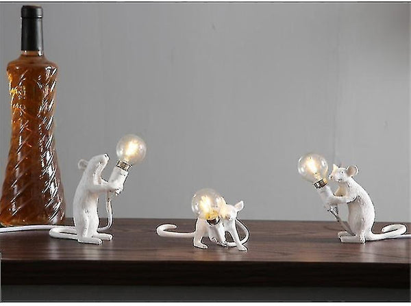 Lamps lamps italy designer mouse resin table lamps white