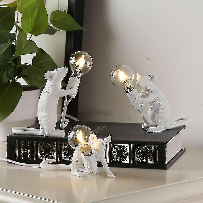 Lamps lamps italy designer mouse resin table lamps white