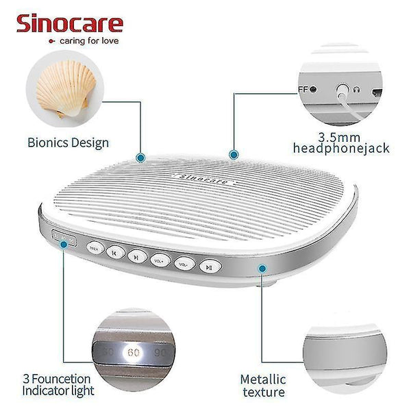 Snoring sleep apnea aids sinocare white noise machine natural sound portable soothing parents baby sleeping smart home timing