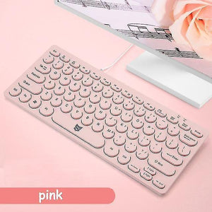 Remote controls slim wired keyboard protable mini ergonomic keyboard with multimedia keys for notebook laptop mac