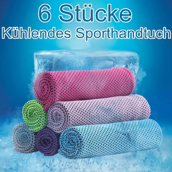 6pcs Cooling Towel For Sport & Fitness Microfiber Towel For Running Golf Towels