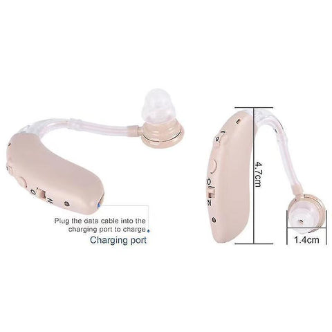 Hearing aids mini adjustable bluetooth hearing aid for the elderly device tone sound amplifier portable usb