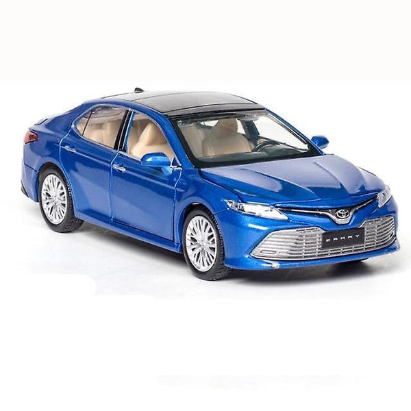 Toy cars 1:32 toyota camry car alloy car die toy car model sound and light children's toy collectibles blue