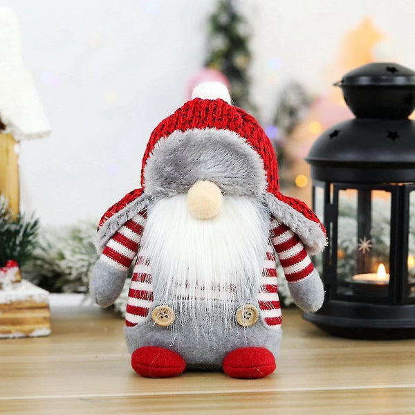 Christmas gift kids 1pcs Swedish Santa Claus Plush Doll Gnome Xmas Ornament Home