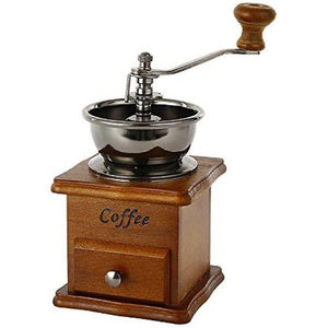 Vintage Manual Coffee Grinder Ceramic Ridge Portable Hand Crank Maker Food Grinders & Mills