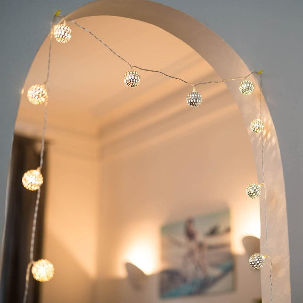 Led Fairy Lights - 5 Meters | Not Battery-operated With Mains Plug | 50 Leds Warm White | Oriental Balls Lamps