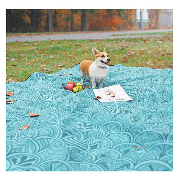 200 X 200cm Portable Foldable Waterproof Picnic Mat/blanket For Camping Garden Beach With Large Handles Picnic Blankets