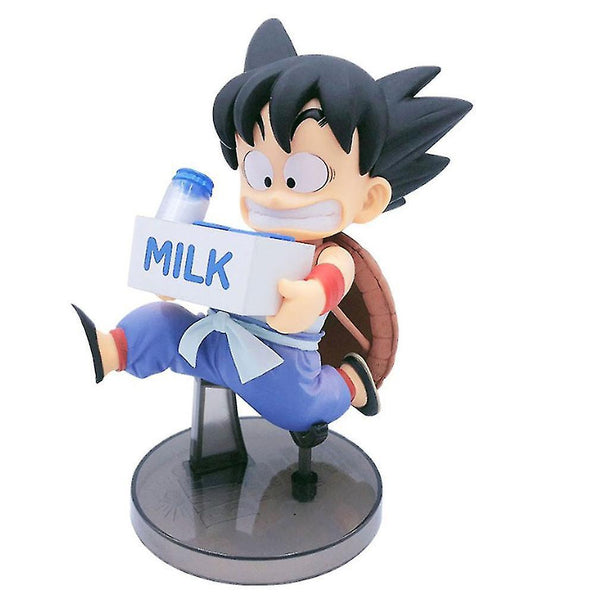 Action toy figures anime dragon ball z bwfc2 sc goku childhood milk pvc action figure model