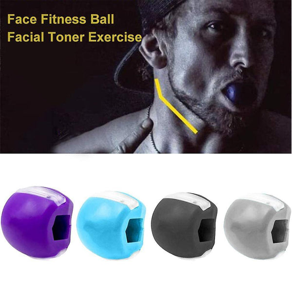 30/40/50 Lbs Jawline Trainer Jaw Exerciser Face And Neck Exerciser Portable Jawline Exerciser Face Toning Ball For Defining Your Jawline Skin Cleansing Brush Heads