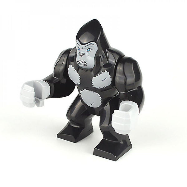 Action Toy Figures Godzilla Vs. King Kong Movie Building Block Minifigure Chimpanzee Small Particle