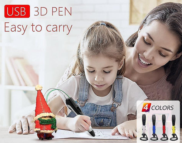 3D Printers High quality 3d pen 3d printing pen abs and pla filament 1.75mm. usb output  low voltage