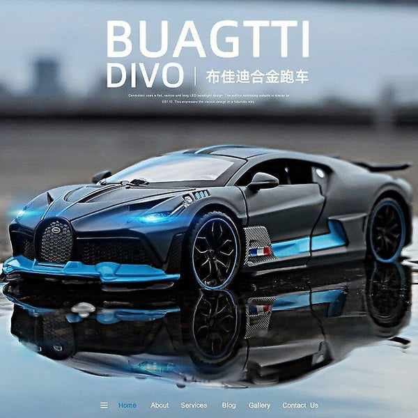 Toy Cars 1:32 Bugatti Veyron Divo Alloy Car Model Toy Metal Diecasts Pull Back Vehicles Toy Auto Chr