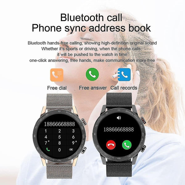 Watches smart watch for women men  waterproof smartwatch with bluetooth call for android and ios phones