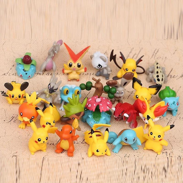 删除Christmas gift kids 24pcs/set 4 5cm Pikachu Anime For Kids Cartoon Pokemon Action Figure Toys Model