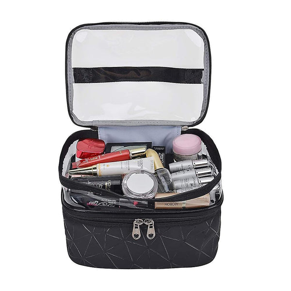 Toiletry Bag Double-layer Cosmetic Bag Transparent Large For Travel Cosmetic & Toiletry Bags