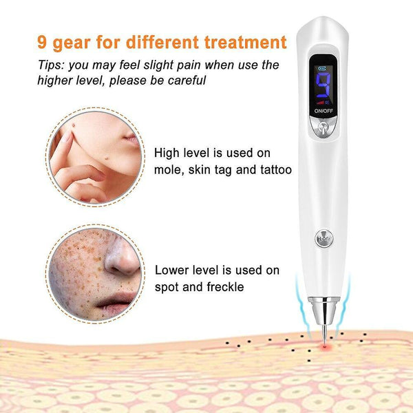 Facial Cleansers 9 Level Tattoo Freckle Mole Removal Remover Mole Removal Machine Home Salon|Ion Dev