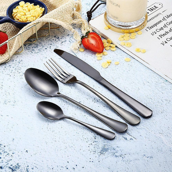 Flatware sets colorful 16 pcs stainless steel cutlery sets