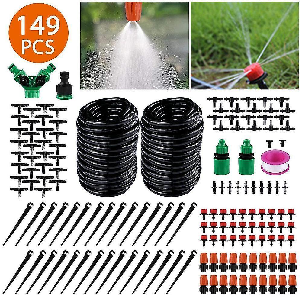 Garden hose fittings valves irrigation drip kit garden irrigation system adjustable automatic micro irrigation kits-30m