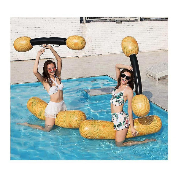 Pool Toys Inflatable Pool Floating Toy summer Water Games Wood Grain Row Seat Pool Party GROUP1