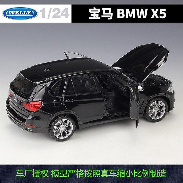 Toy Cars 1:24 BMW X5 SUV car die casting alloy car model ornaments collection of children's toys Bla